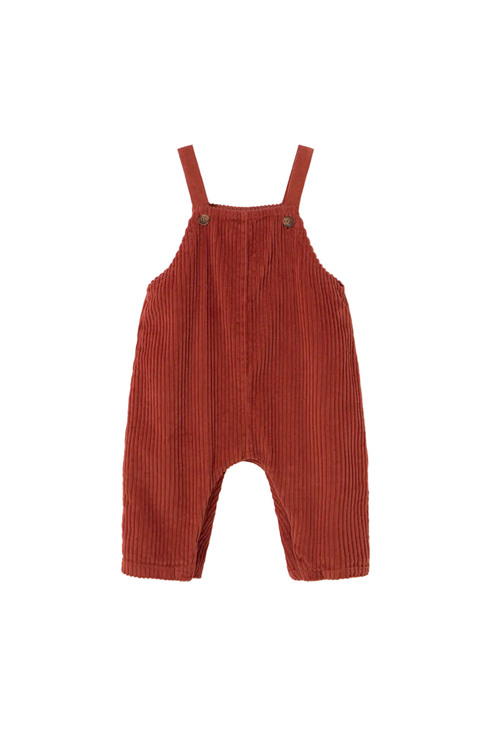 one piece heavy corduroy long romper - ginger