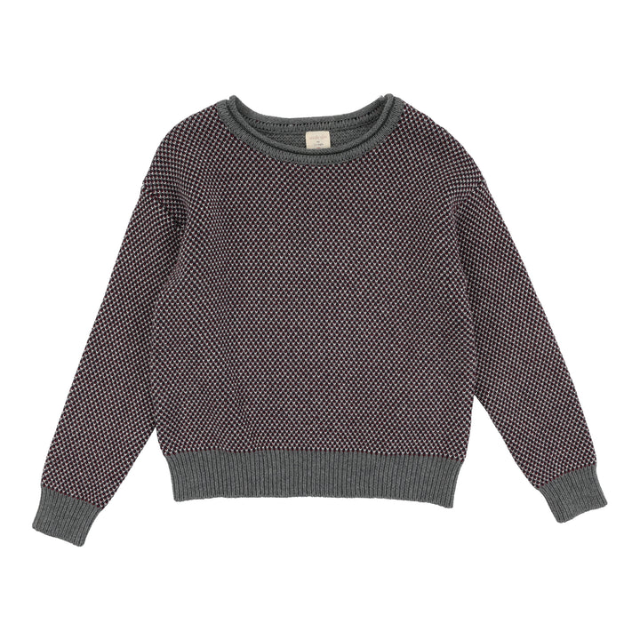 top l/s multi knit - multi