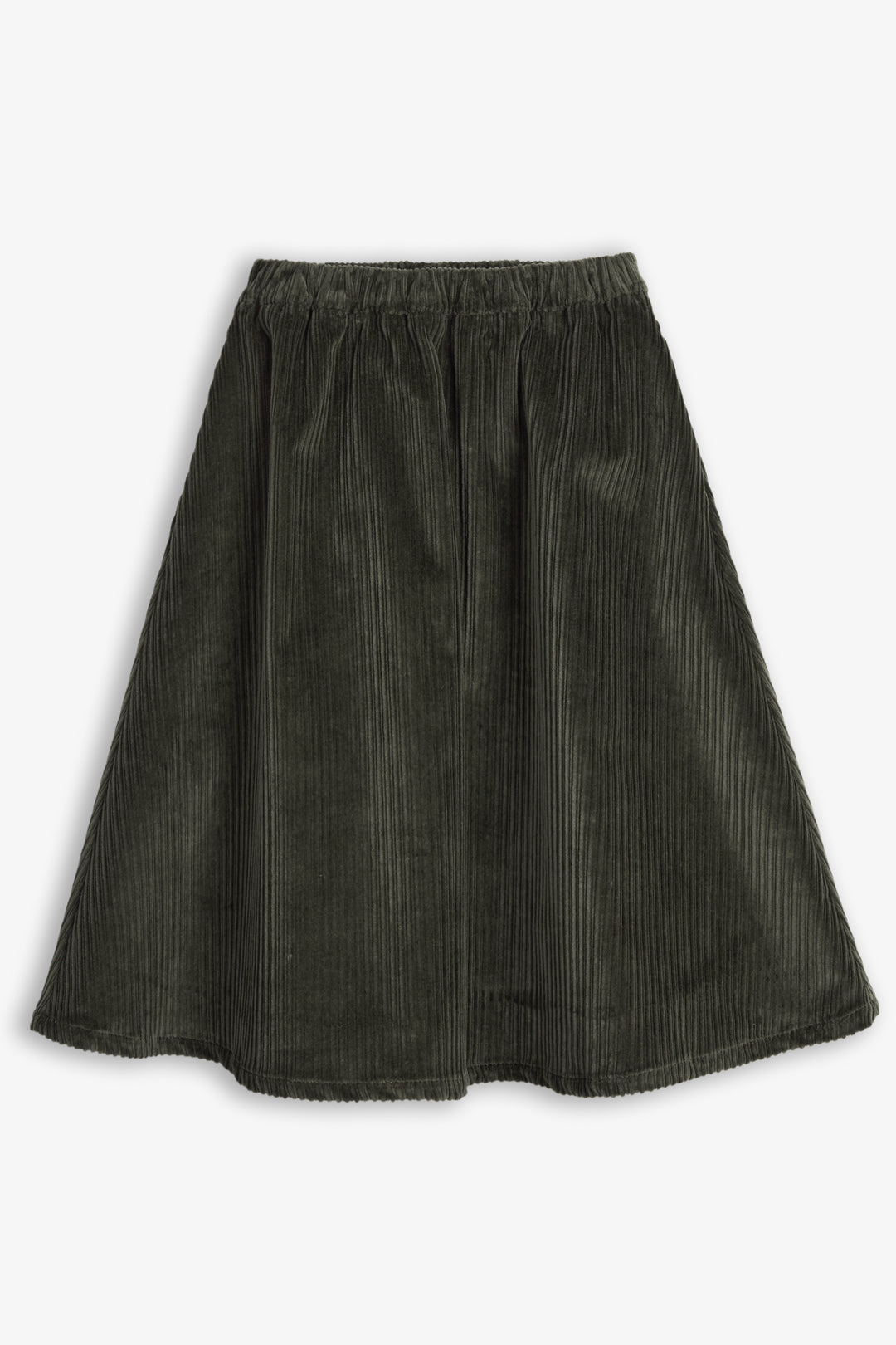 dress corduroy crossback jumper with small embroidery  - kaki