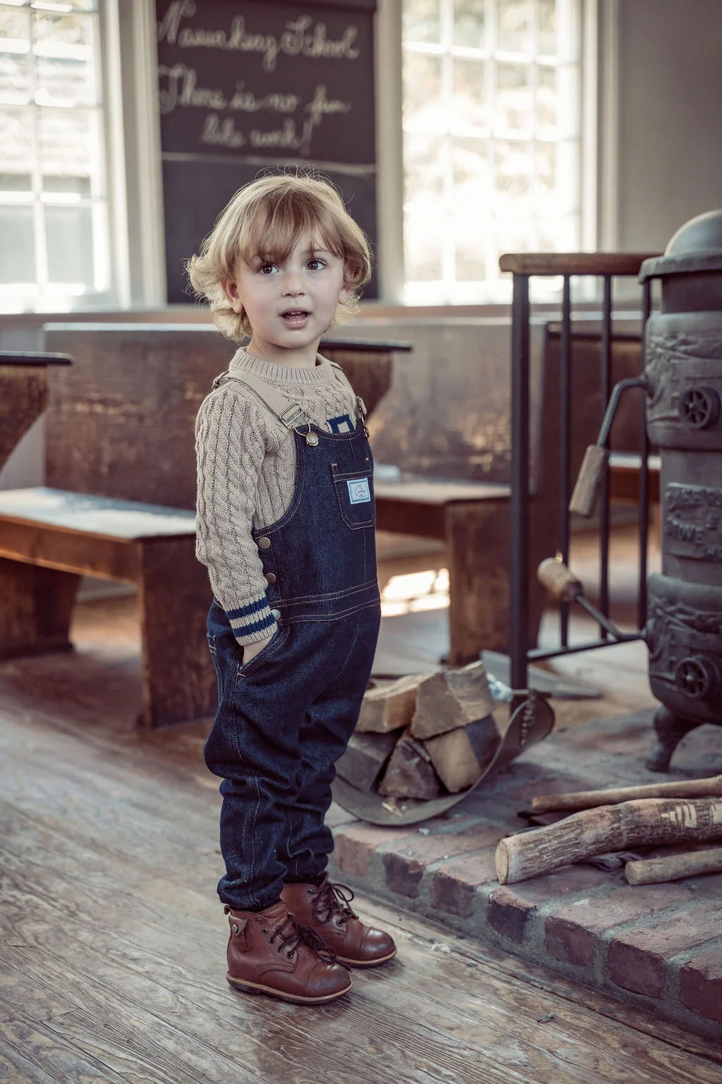 one piece denim long pocket overalls - denim