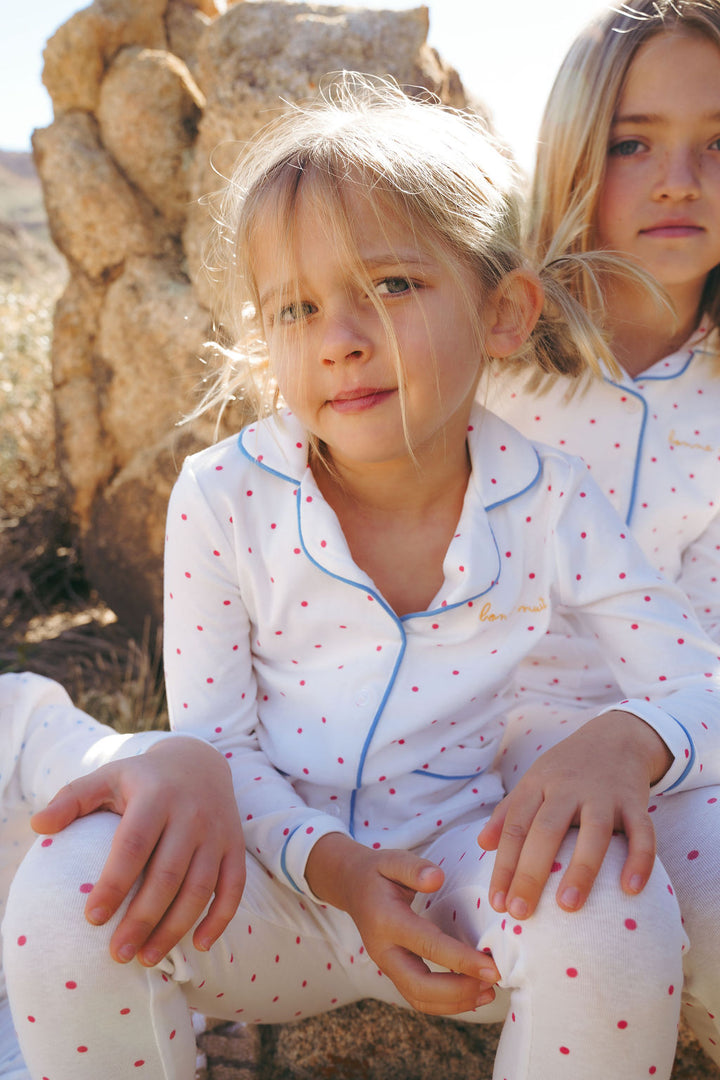 pajamas polka dot - pink