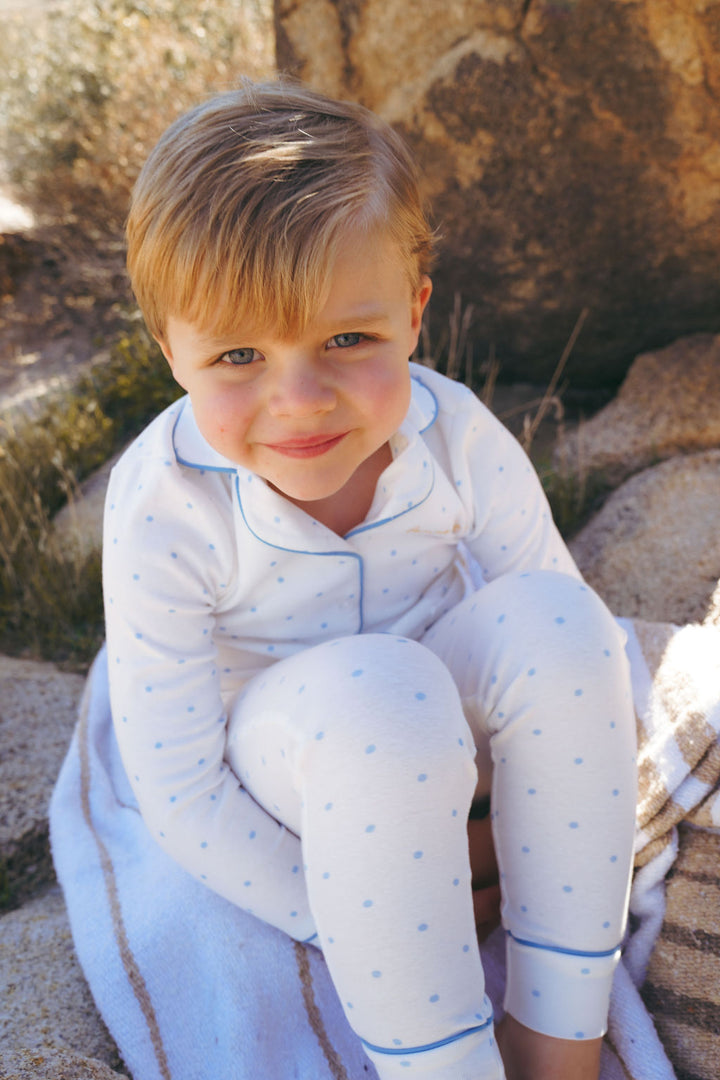 pajamas polka dot - blue