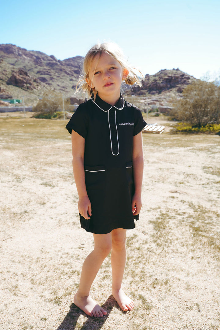 dress s/s silk shirt style - black