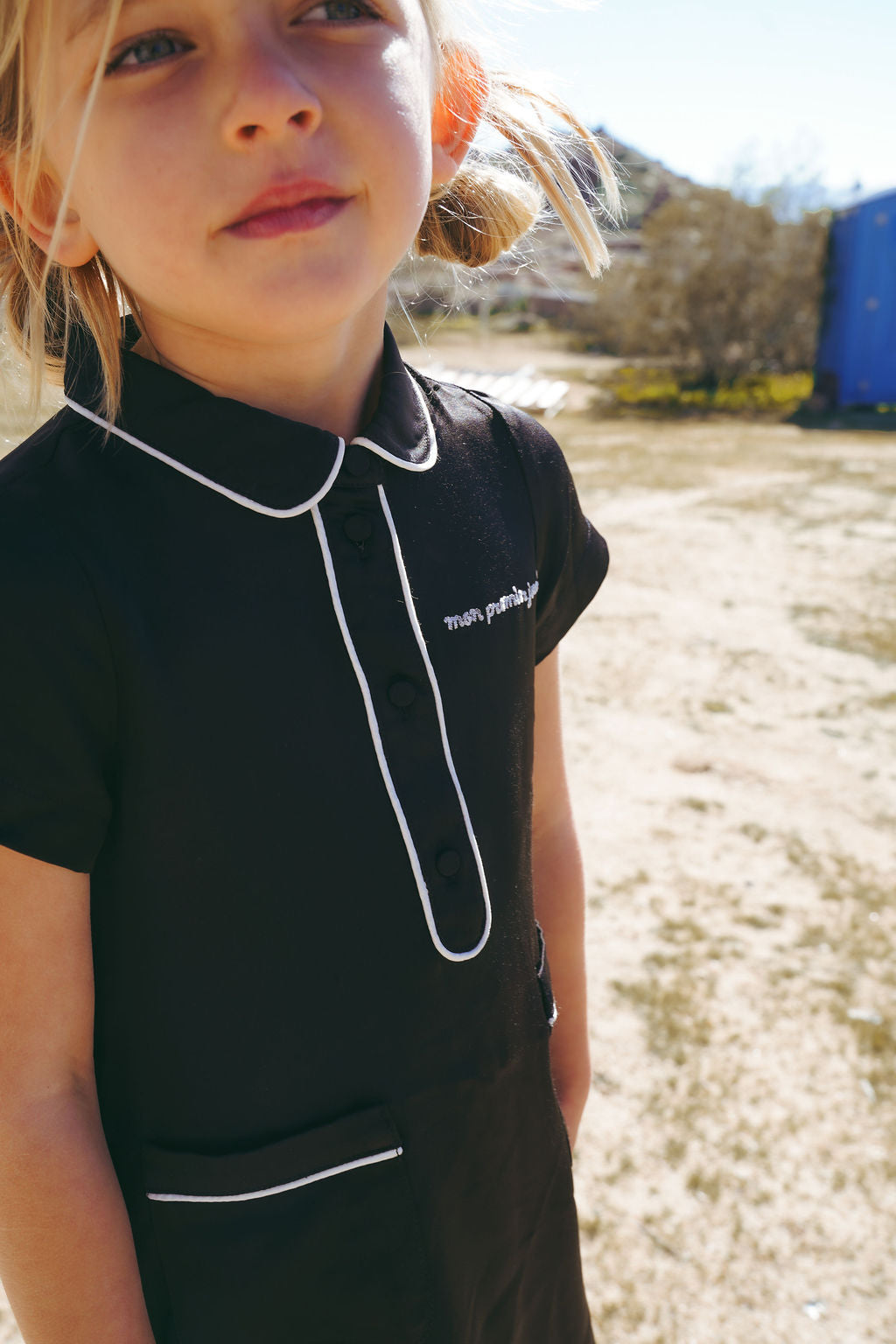 dress s/s silk shirt style - black