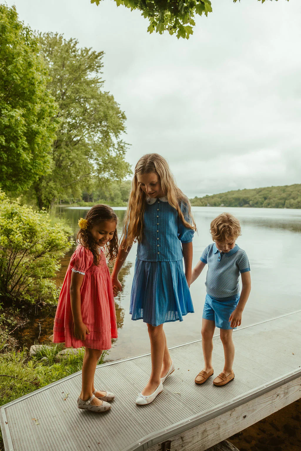 shirt l/s downtown blouse - fresh blue