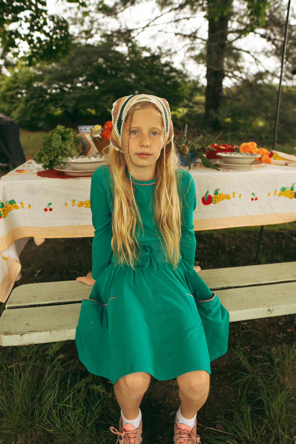 tee l/s boating crew - electric green