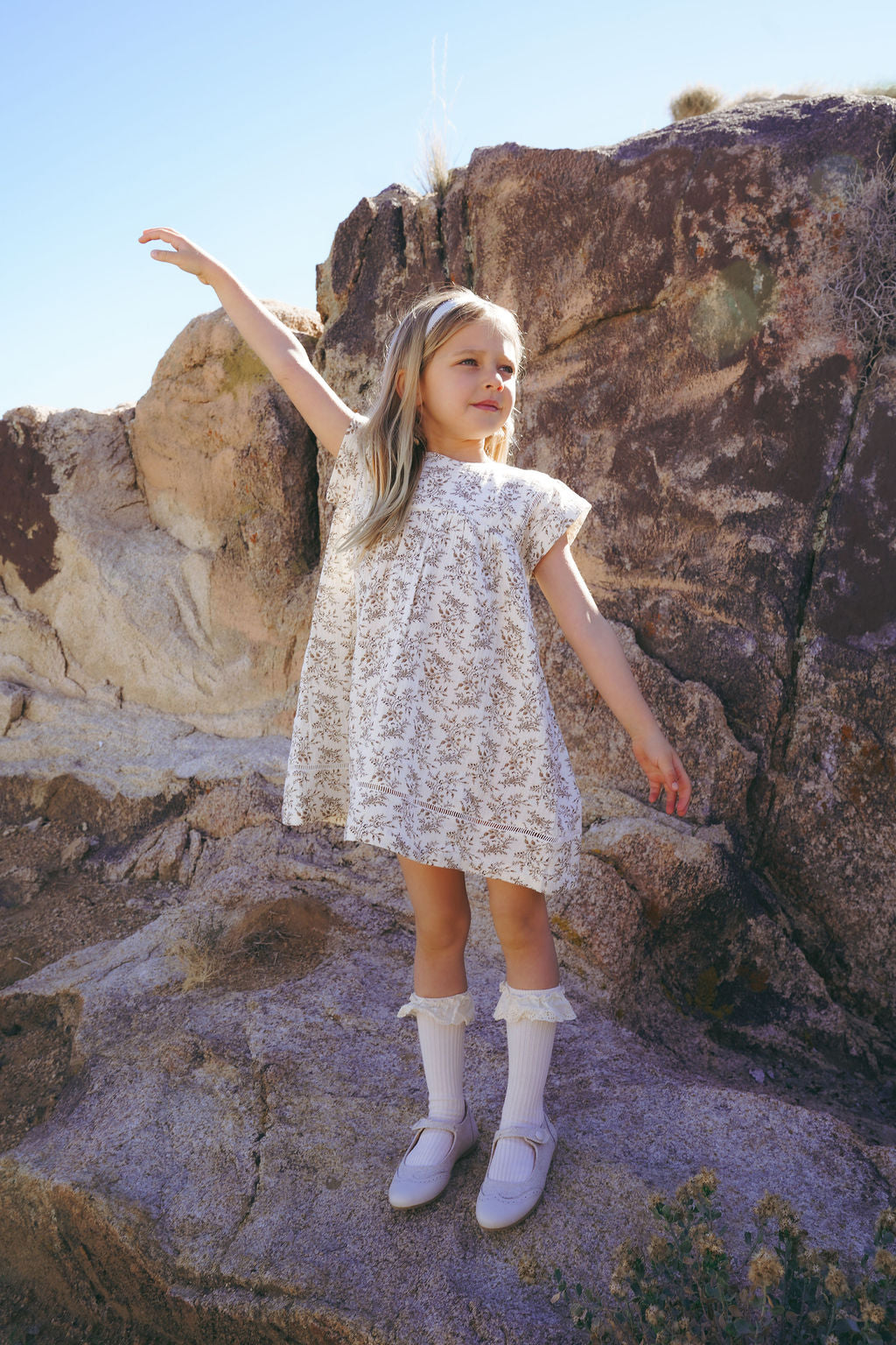 dress floral printed boxy - floral