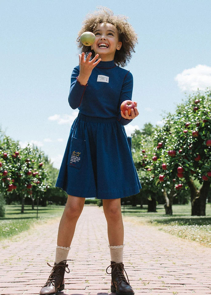 skirt limited capsule circle suspender - bellwether blue