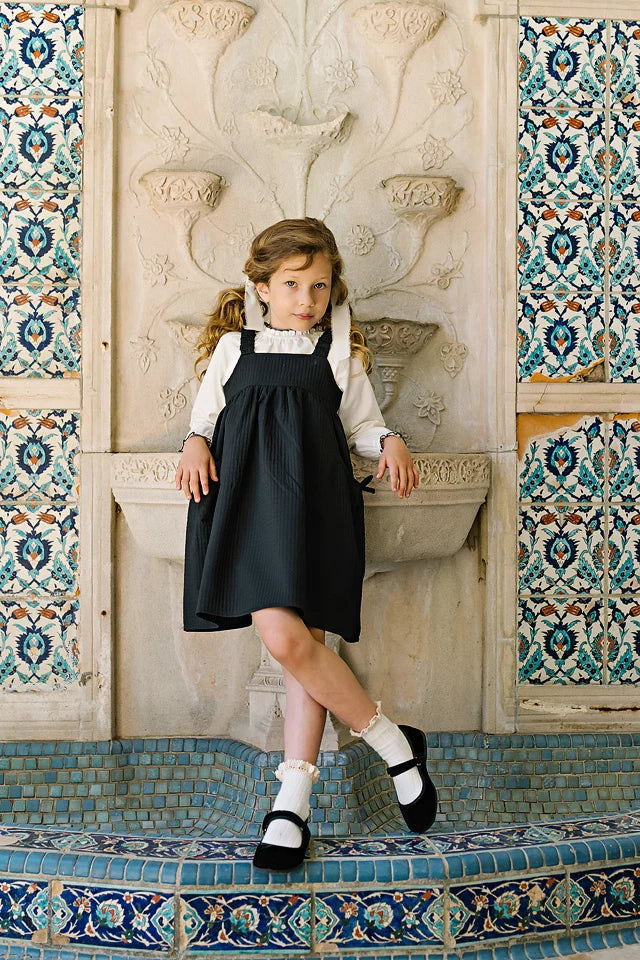 dress jacquard little jumper - black