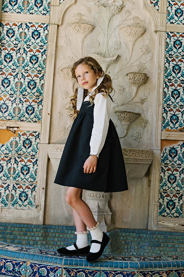 dress jacquard little jumper - black