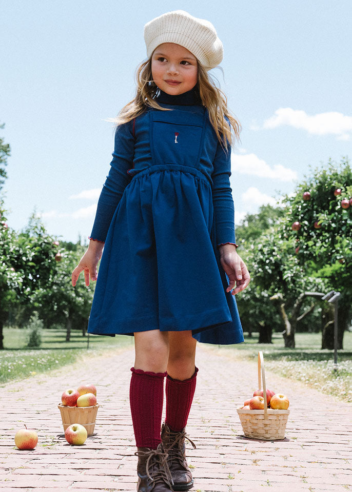 dress limited capsule bib jumper - bellwether blue