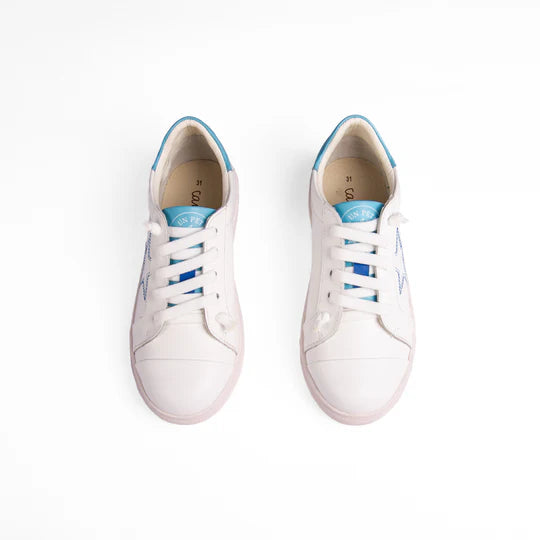 shoes elan star lace sneakers - white/blue