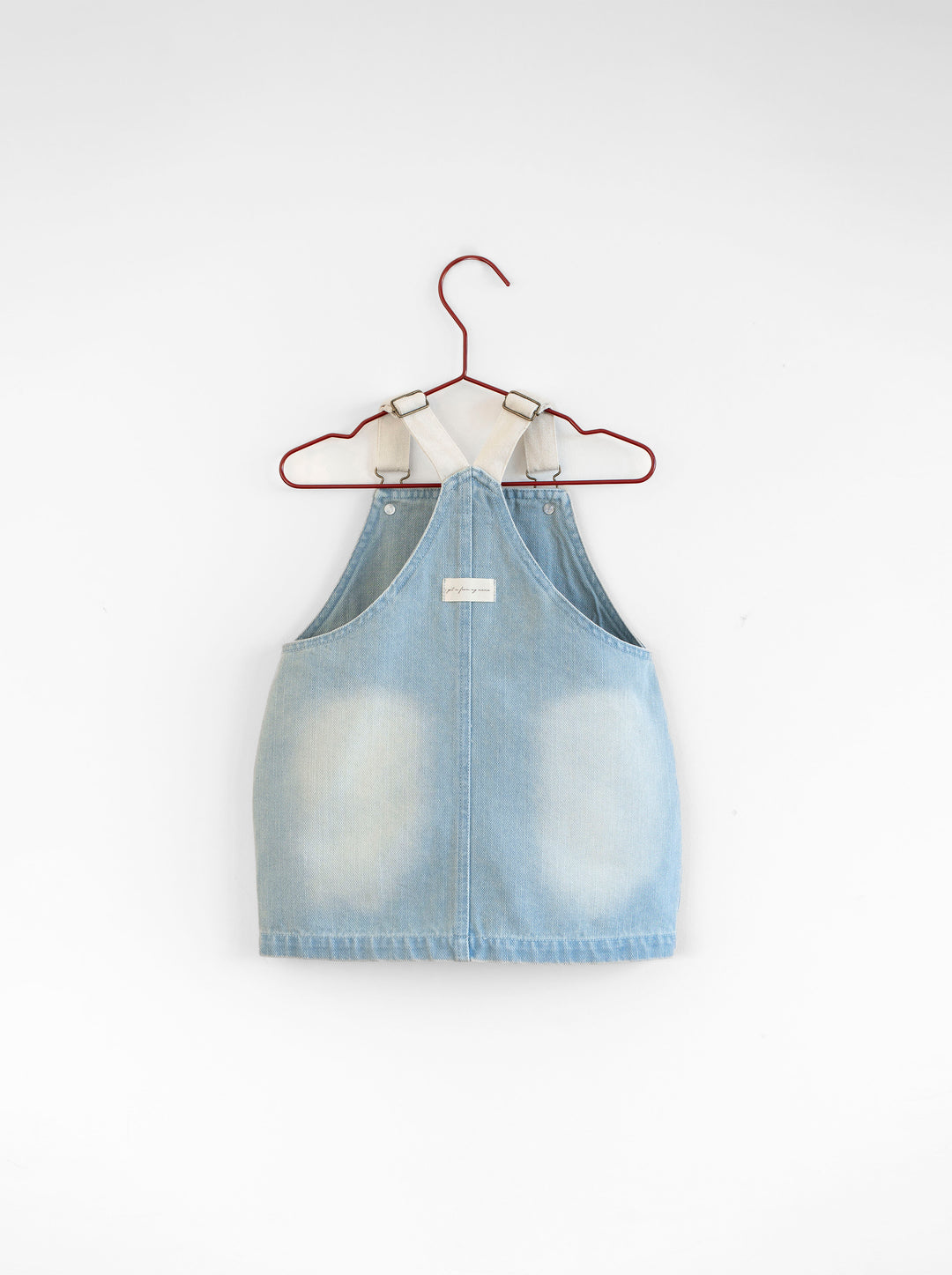 dress canvas bow jumper - blue denim
