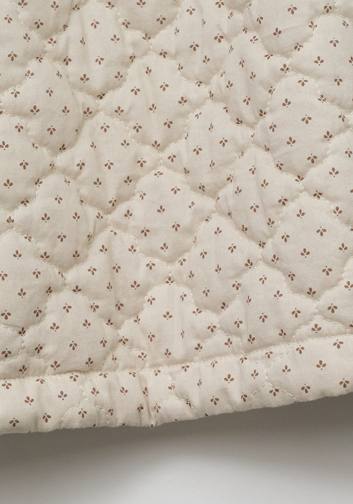 dress quilted print jumper with embroidery - vintage brick