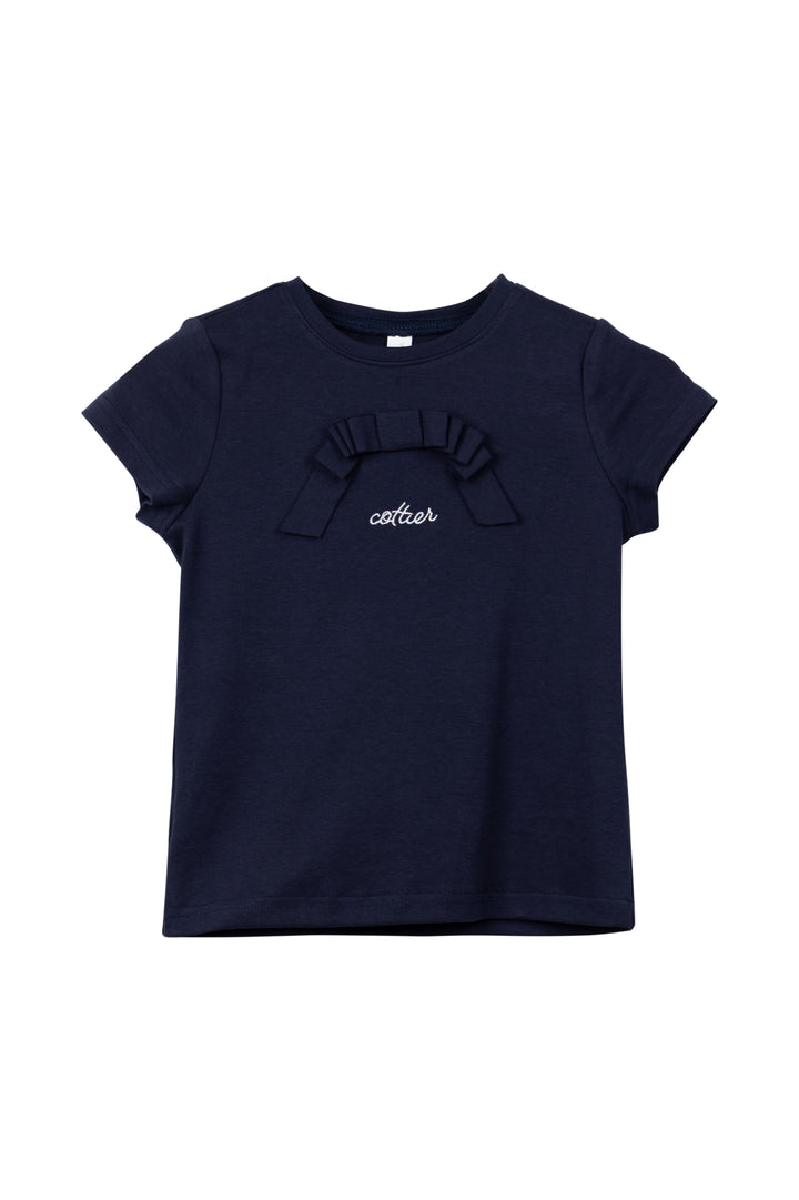 tee s/s overlap bow logo - navy