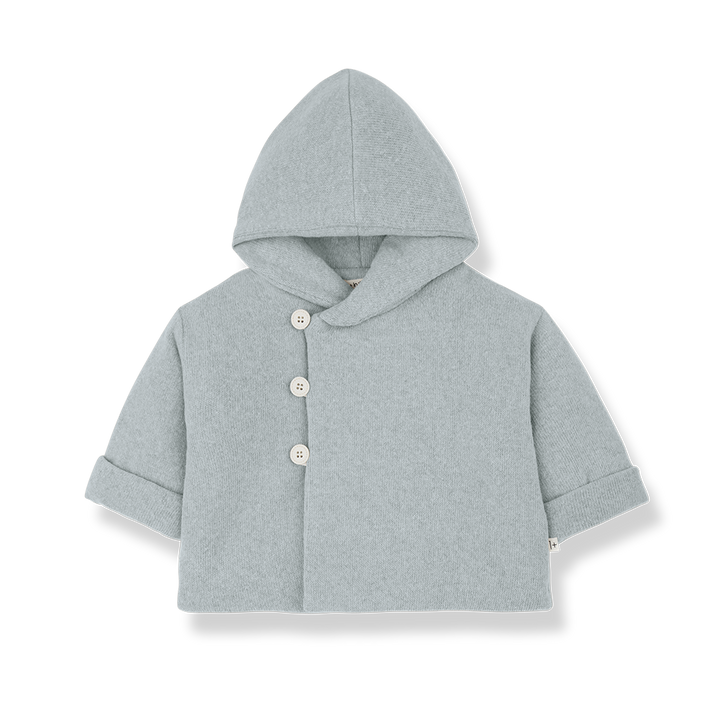 jacket knit padded with hood with beanie - nuvola