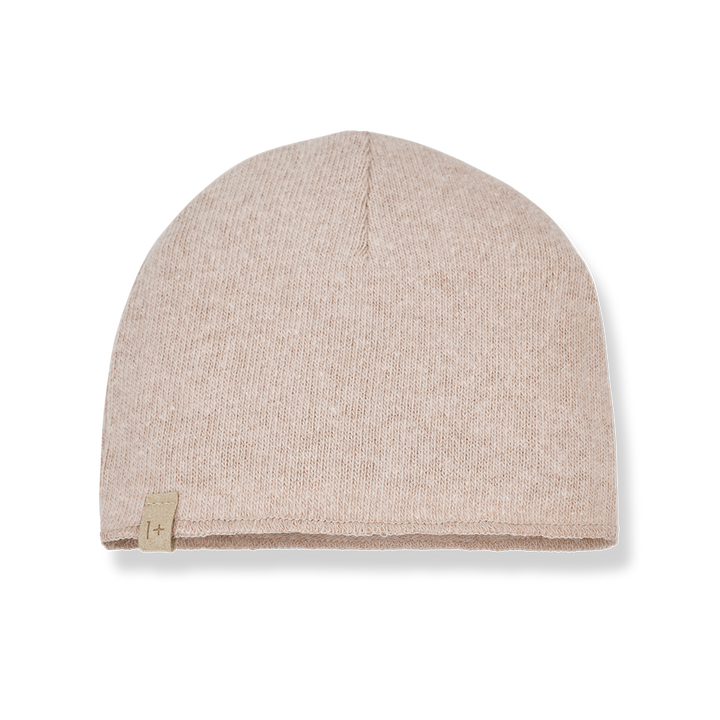 jacket fleece with hat - nude