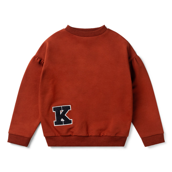 top l/s sweatshirt - rust