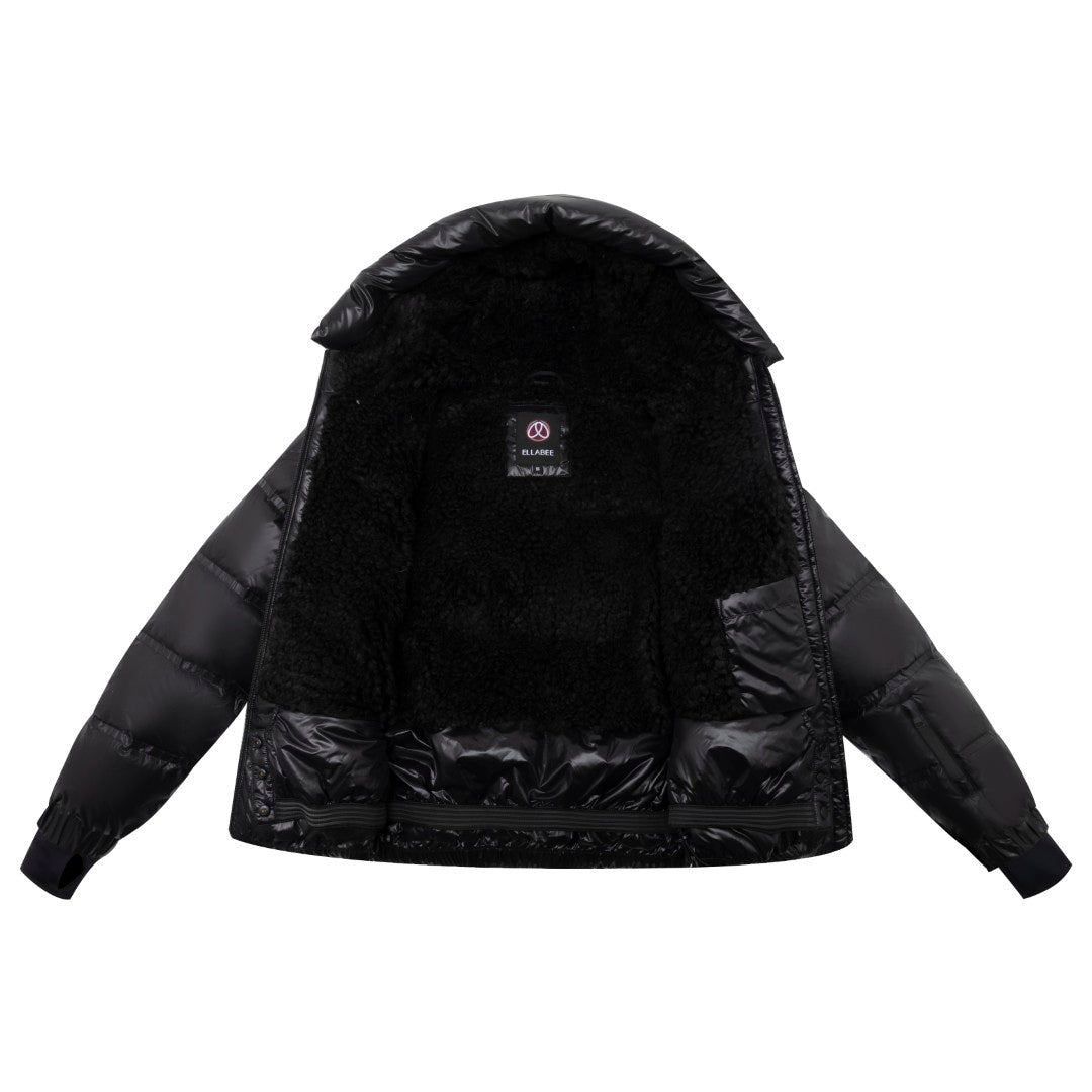 coat sherpa lining - black/black