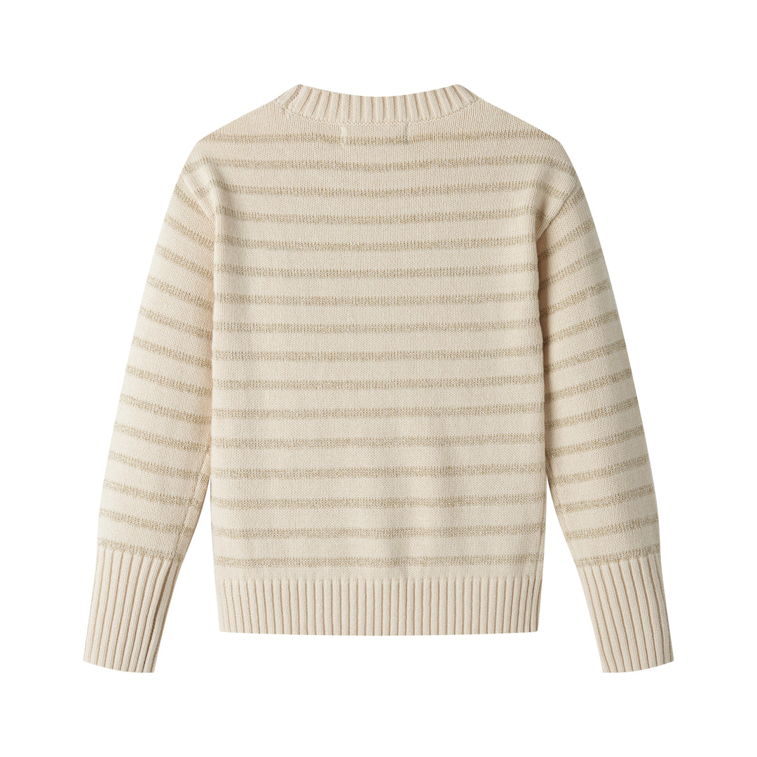 metallic striped sweater - metallic striped