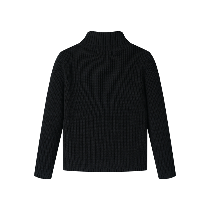 turtleneck sweater - black