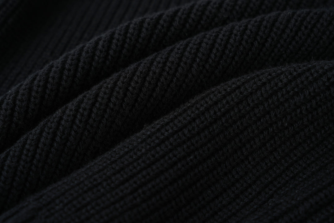 turtleneck sweater - black