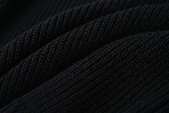 turtleneck sweater - black