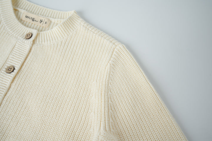 knit cardigan - creme