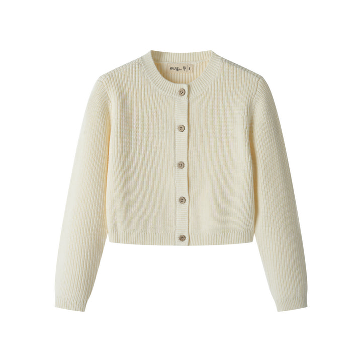 knit cardigan - creme