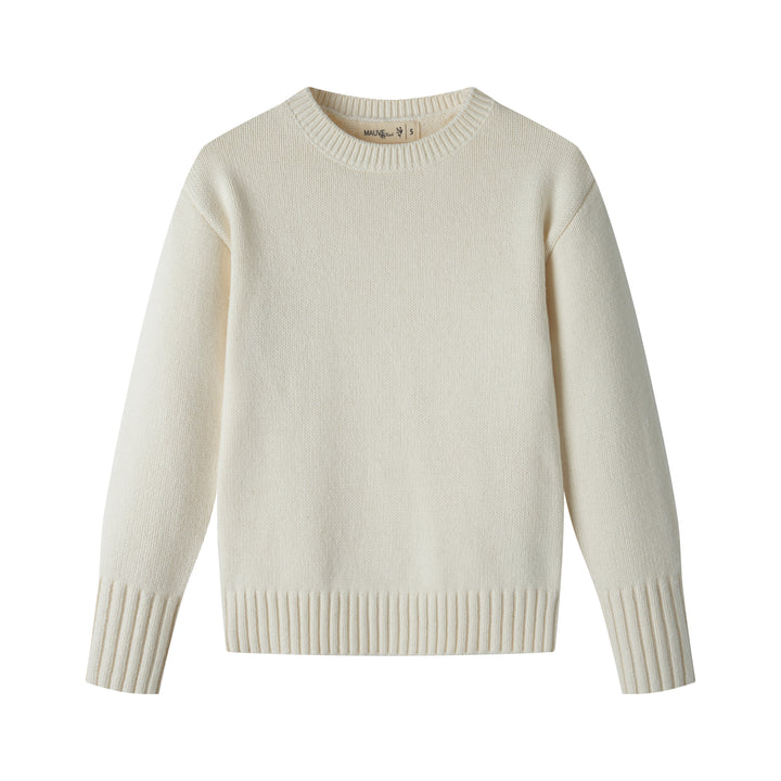 classic knit sweater - ivory