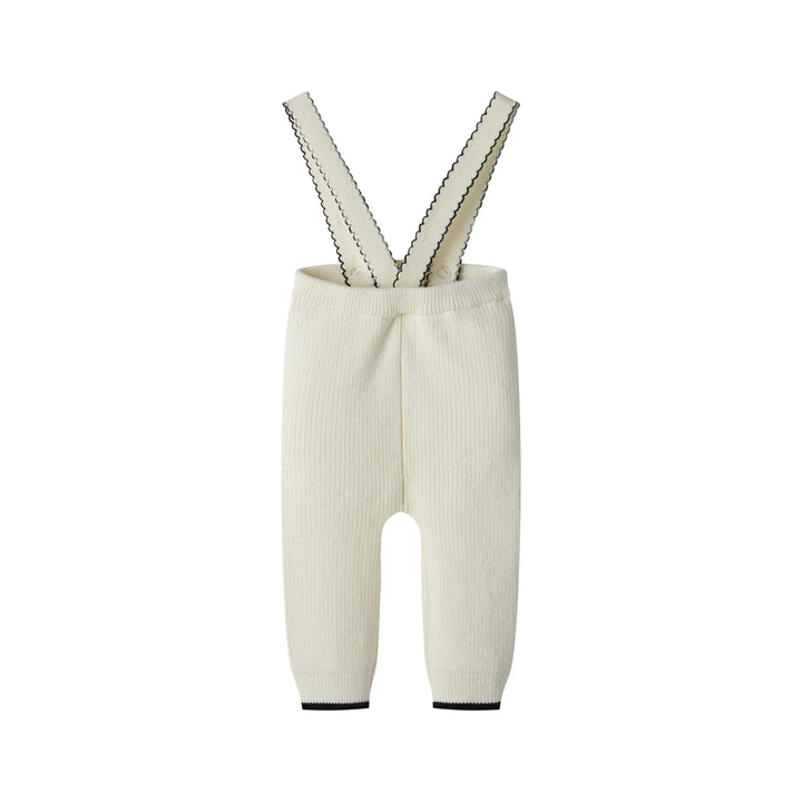 knit suspender legging - creme