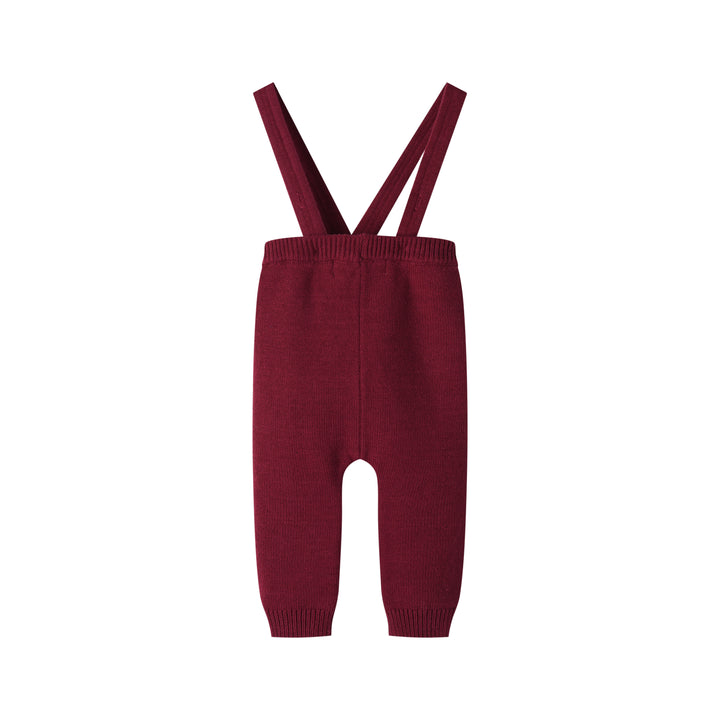 suspender legging - burgundy