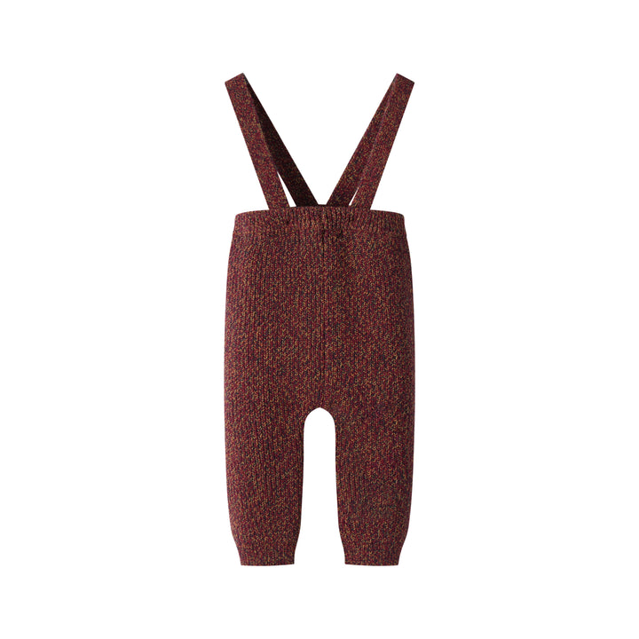 suspender legging - burgundy marled