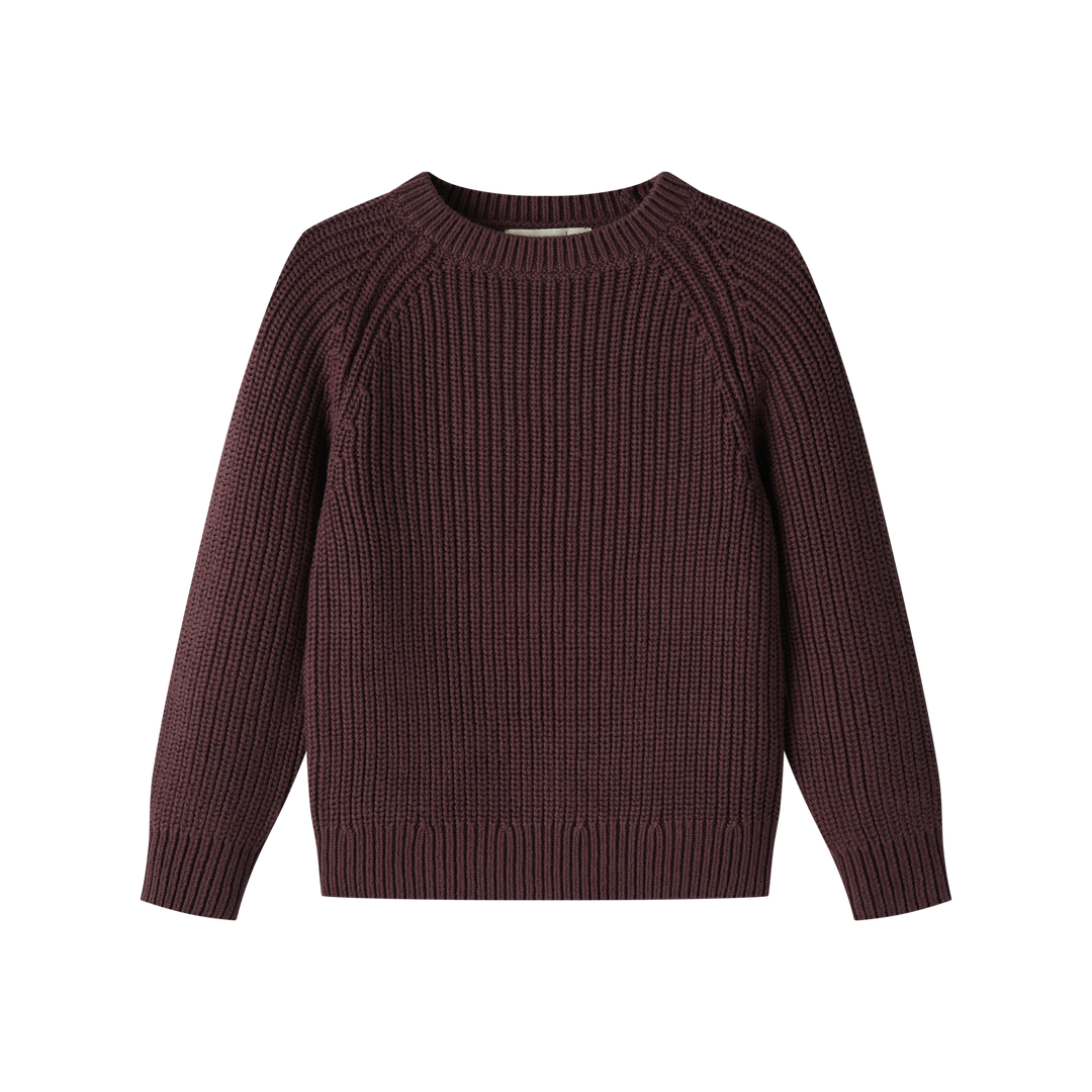 chunky sweater - mulberry