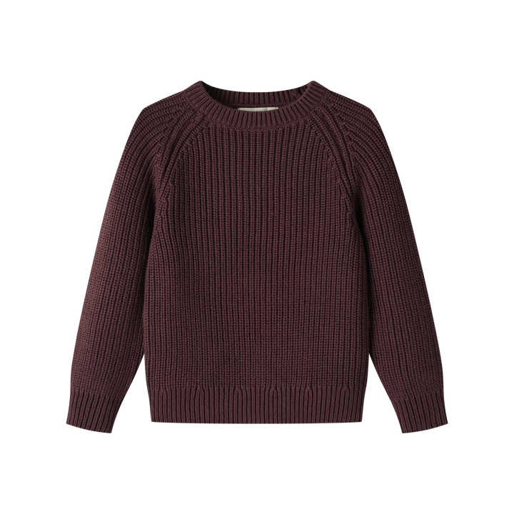 chunky sweater - mulberry