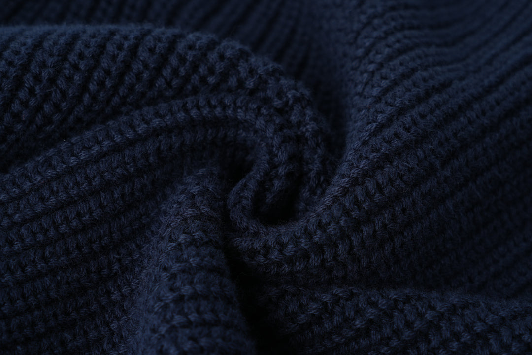 thinly edged sweater - navy