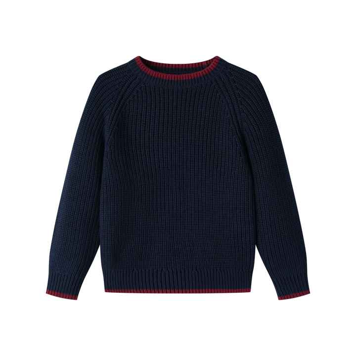 thinly edged sweater - navy