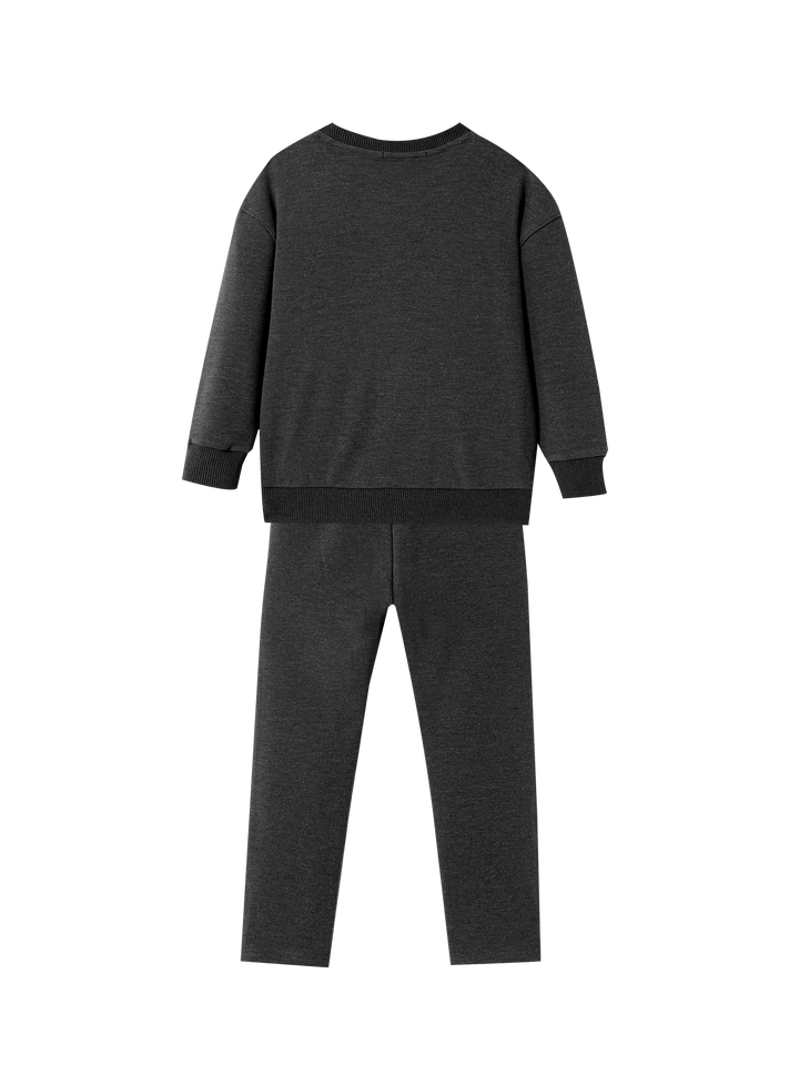 cozy rainbow pajama - dark grey