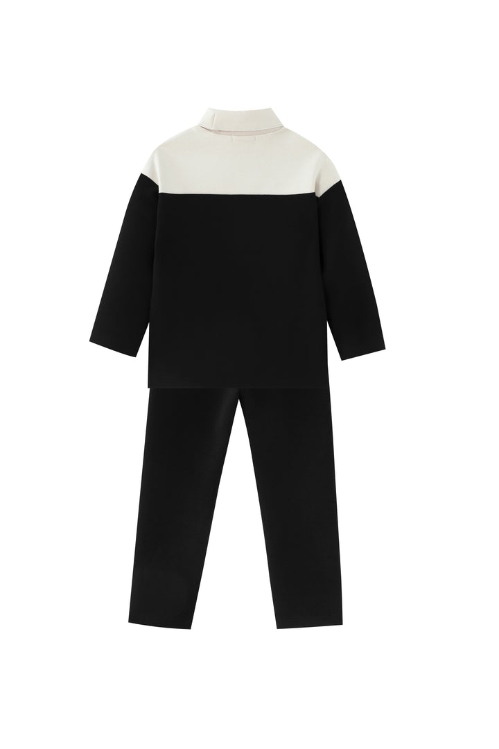 colorblock boys 2 pc set - stone/black