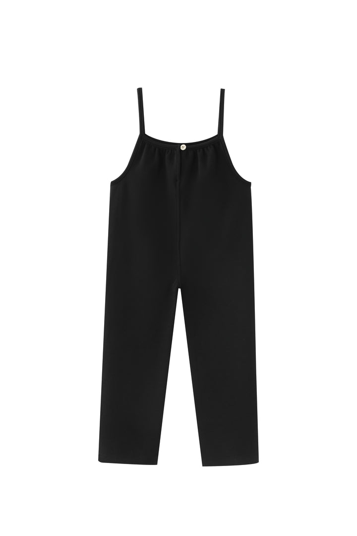 thin strapped romper - black
