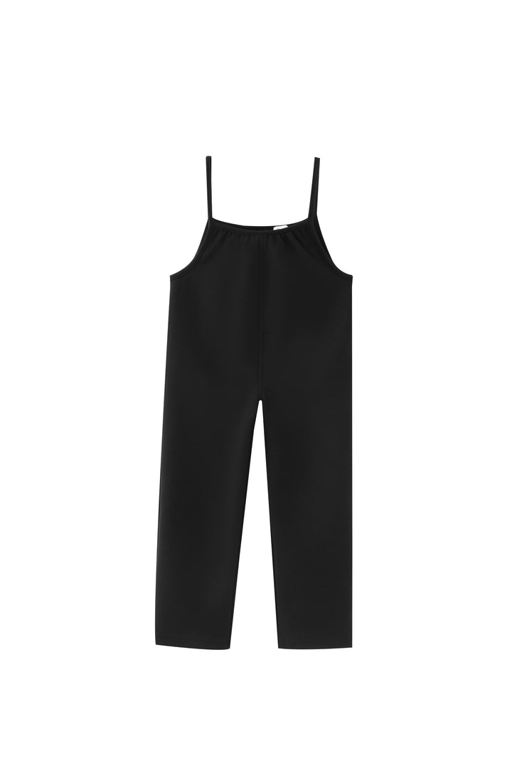 thin strapped romper - black