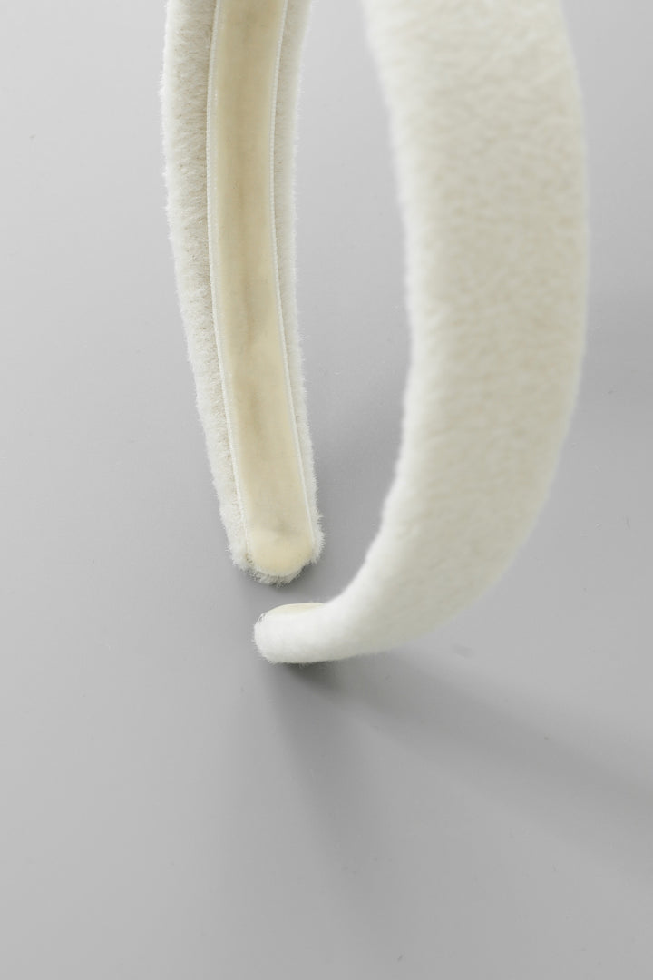 wool headband - cream