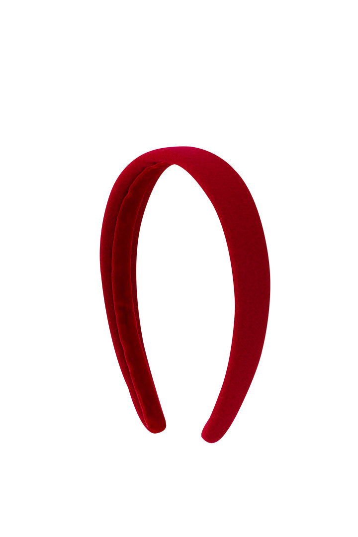 wool headband - red