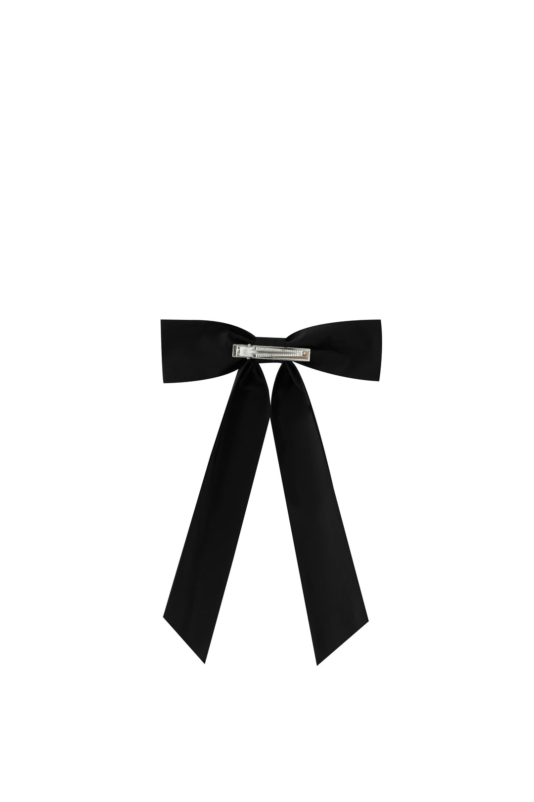 large taffeta hairbow - black