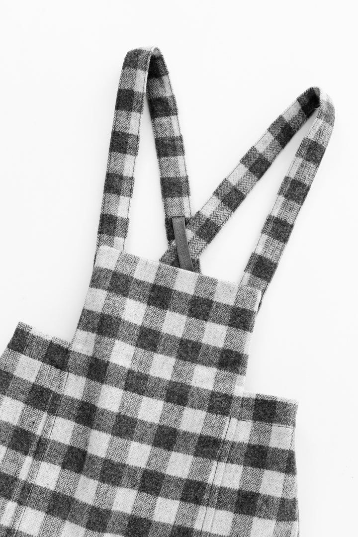 checkered shortal - grey checkered