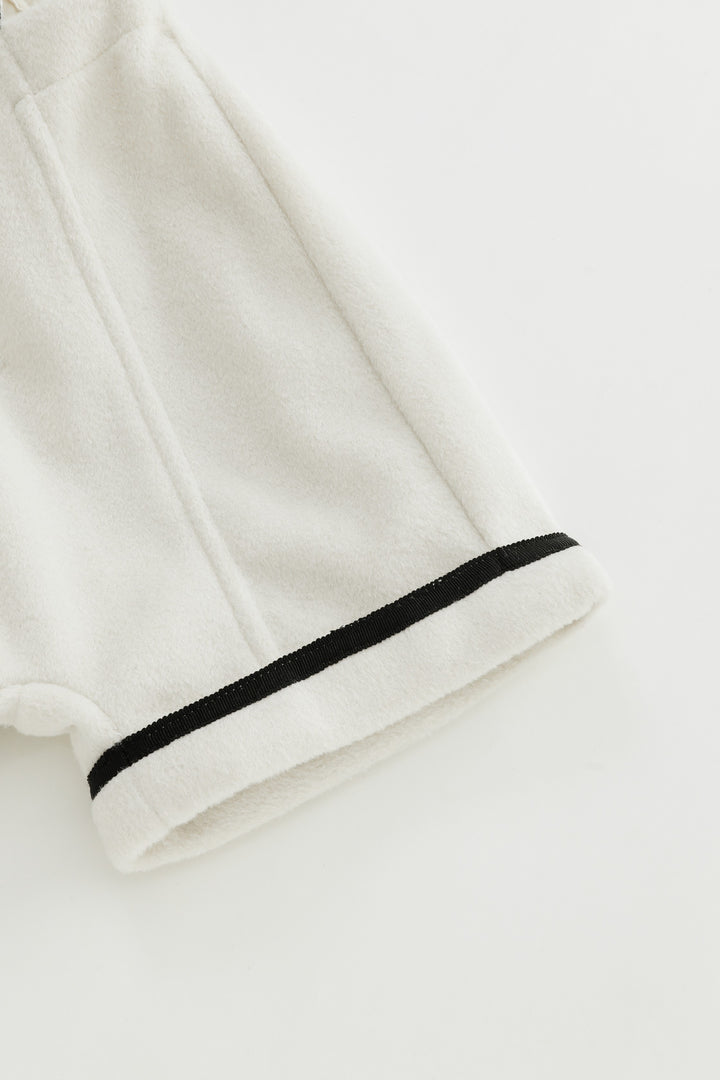 tip end wool shortal - cream