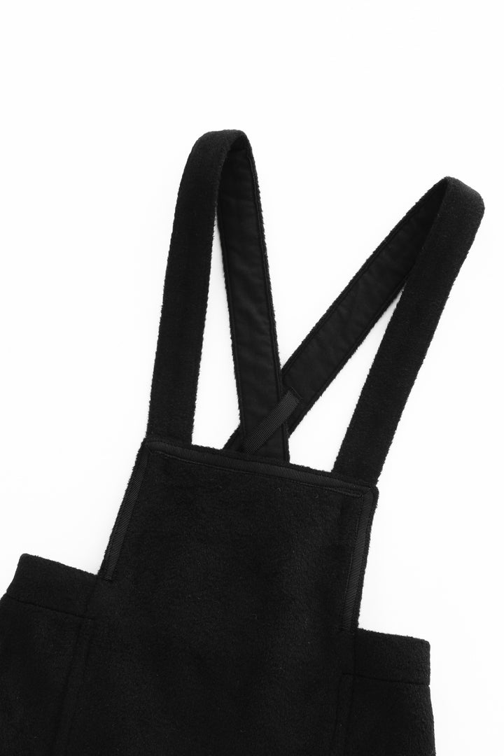 wool shortal - black