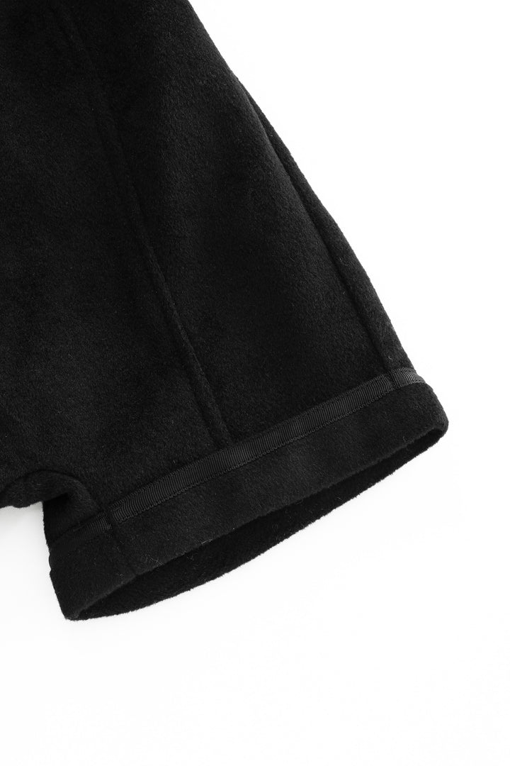 wool shortal - black