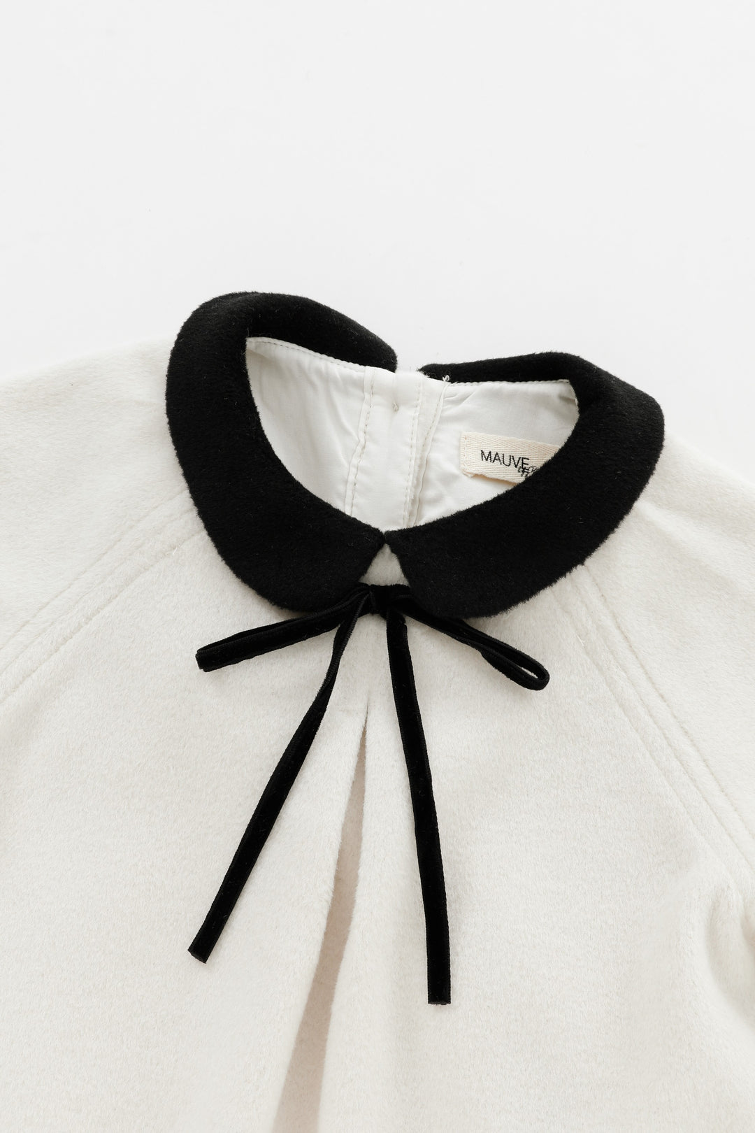 peter pan collared wool romper - cream