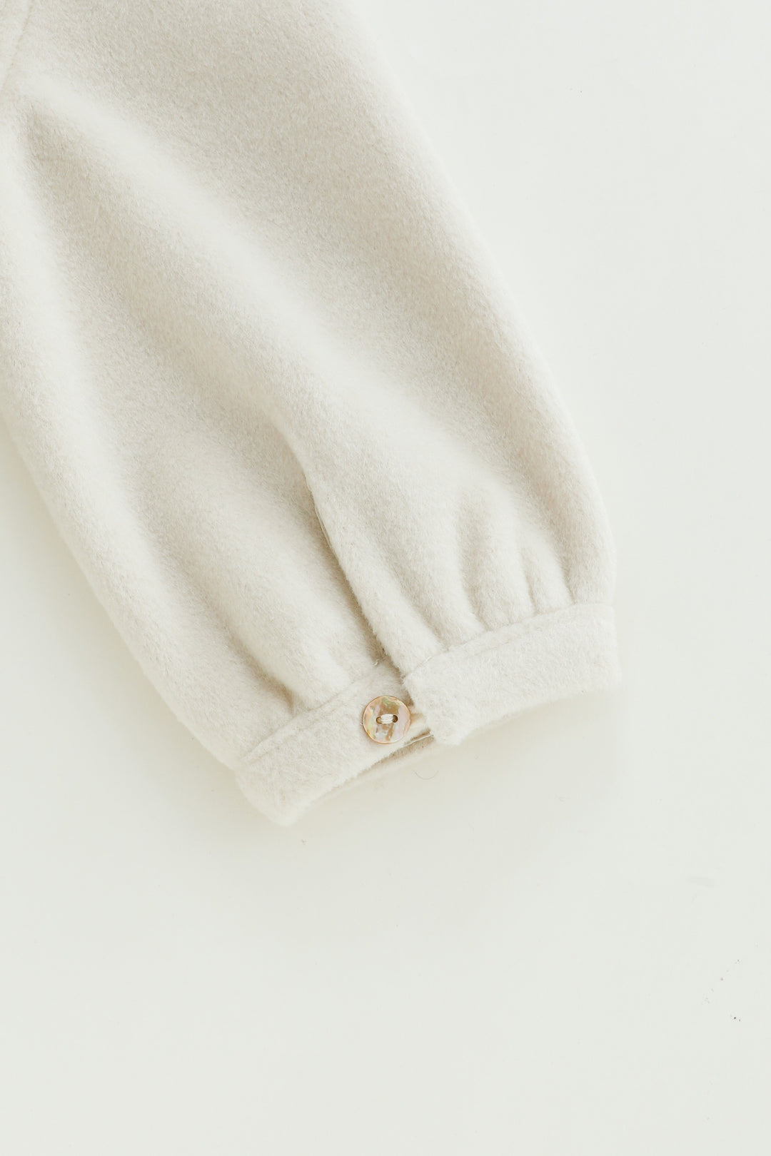 peter pan collared wool dress - cream